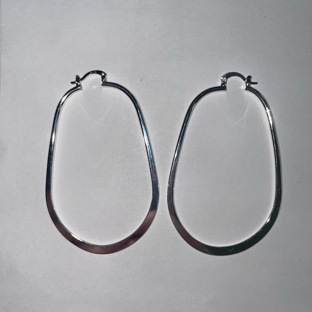 Contemporary Silver Earrings Minimalist Design